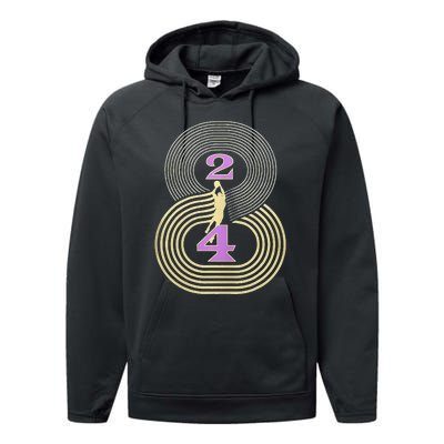 Number 8 And 24 Basketball Sport Memorial Performance Fleece Hoodie