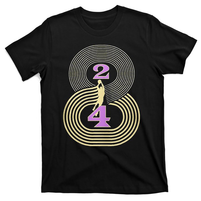 Number 8 And 24 Basketball Sport Memorial T-Shirt