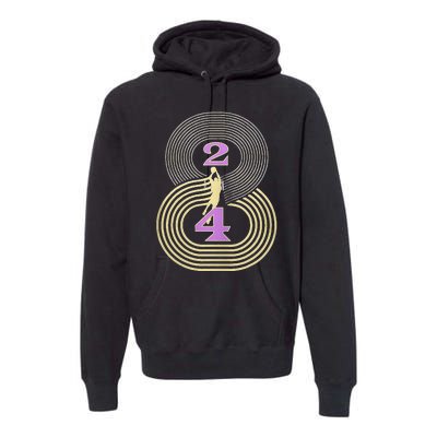 Number 8 And 24 Basketball Sport Memorial Premium Hoodie