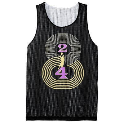 Number 8 And 24 Basketball Sport Memorial Mesh Reversible Basketball Jersey Tank