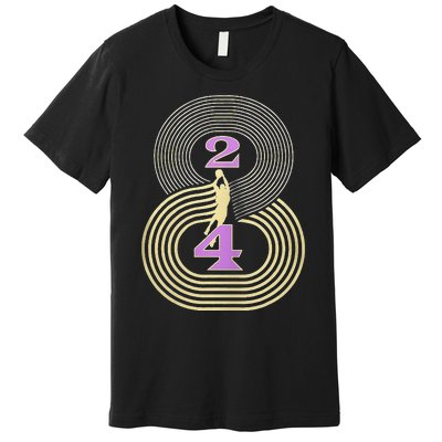 Number 8 And 24 Basketball Sport Memorial Premium T-Shirt