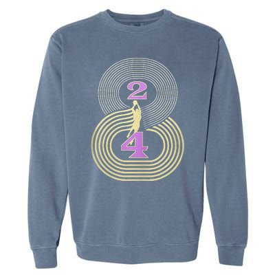 Number 8 And 24 Basketball Sport Memorial Garment-Dyed Sweatshirt