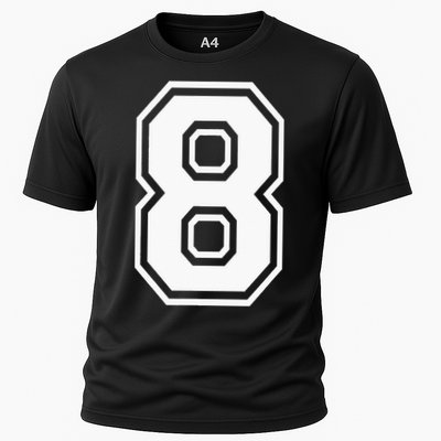 Number 8 Birthday Gift Sports Player Team Numbered Jersey Performance Shirt