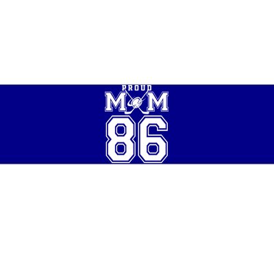 Number 86 Custom Proud Hockey Mom Personalized Gift Bumper Sticker