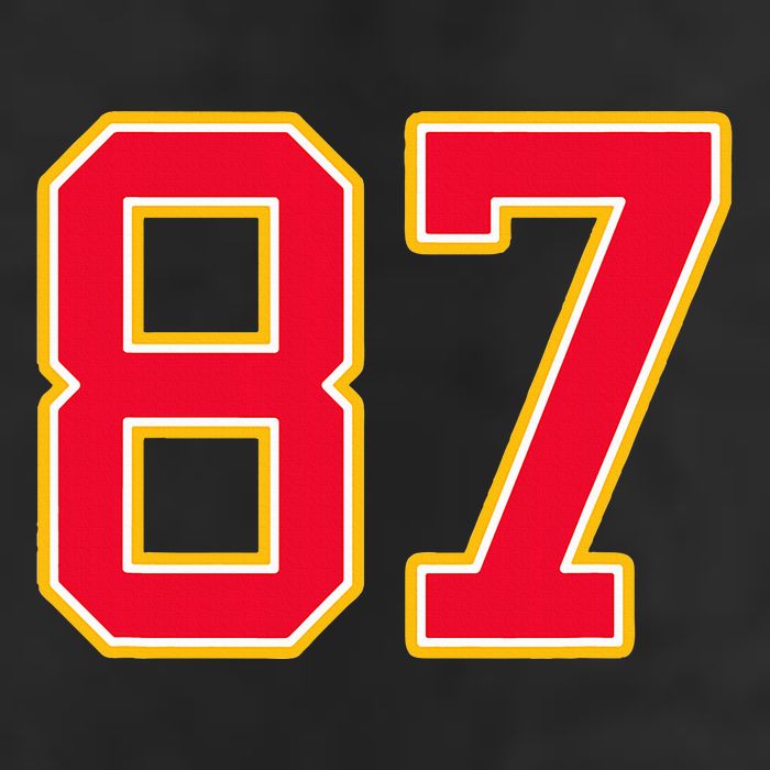 Number 87 7 Panel Mesh Trucker Snapback Hat