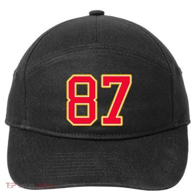 Number 87 7-Panel Snapback Hat