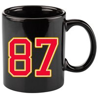 Number 87 11oz C Handle Ceramic Mug
