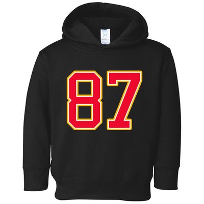 Number 87 Toddler Hoodie