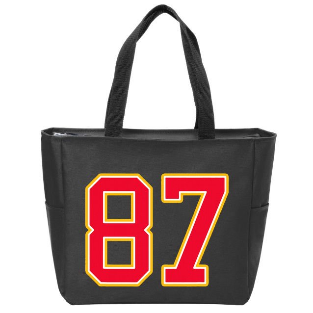 Number 87 Zip Tote Bag