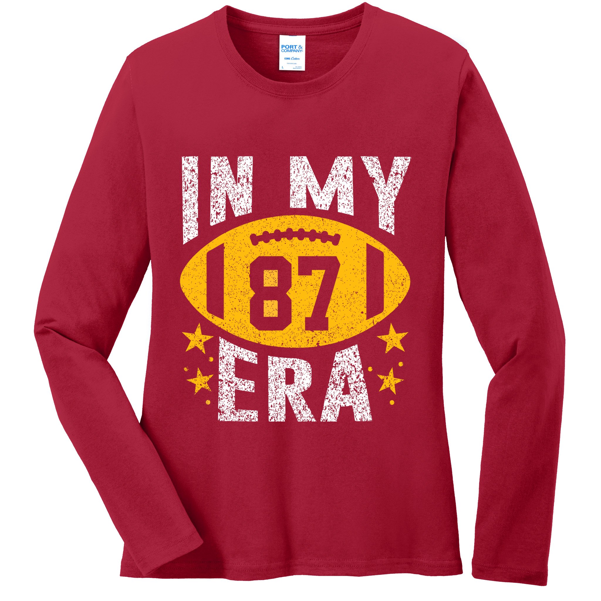 Number #87 Ladies Long Sleeve Shirt
