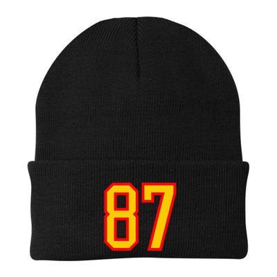Number 87 Red Yellow Favorite Number 87 Beanie