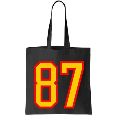Number 87 Red Yellow Favorite Number 87 Bag