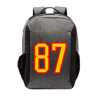 Number 87 Red Yellow Favorite Number 87 Vector Backpack