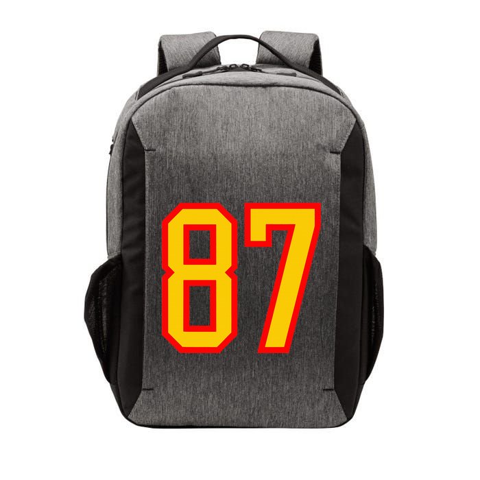 Number 87 Red Yellow Favorite Number 87 Vector Backpack