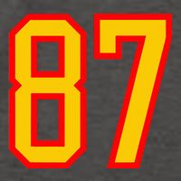 Number 87 Red Yellow Favorite Number 87 Vector Backpack