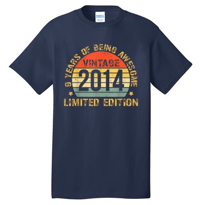 Nine 9yr BDay Son Boy Funny 2014 9th 9 Year Old Birthday Tall T-Shirt