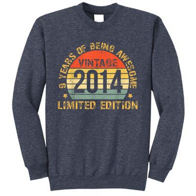 Nine 9yr BDay Son Boy Funny 2014 9th 9 Year Old Birthday Sweatshirt