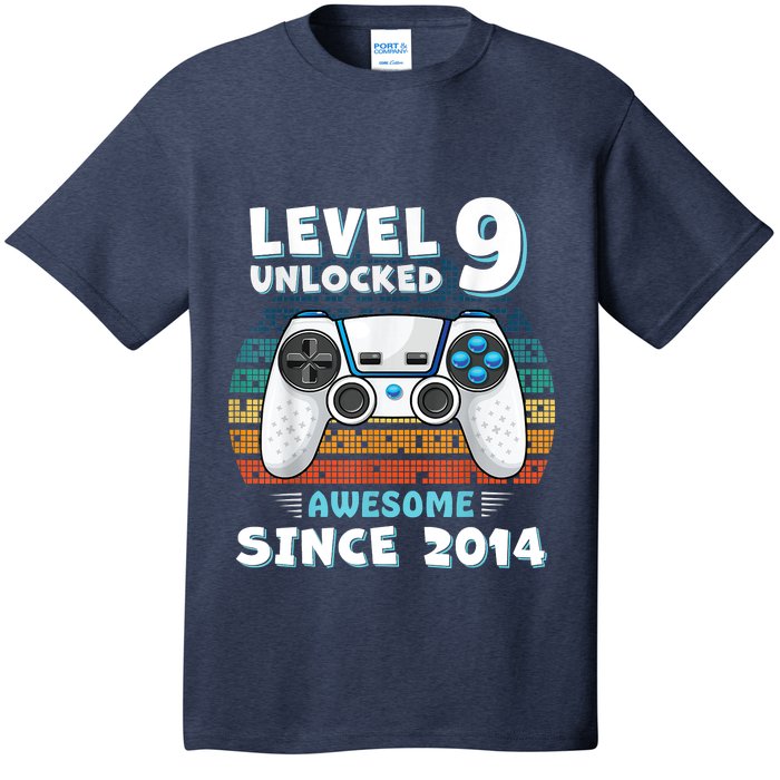 Nine 9yr BDay Son Boy Funny Gamer 9th 9 Year Old Birthday T-Shirt