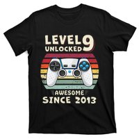 Nine 9yr BDay Son Funny Gamer 9th 9 Years Old Birthday T-Shirt