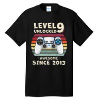 Nine 9yr BDay Son Funny Gamer 9th 9 Years Old Birthday Tall T-Shirt