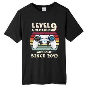 Nine 9yr BDay Son Funny Gamer 9th 9 Years Old Birthday Tall Fusion ChromaSoft Performance T-Shirt