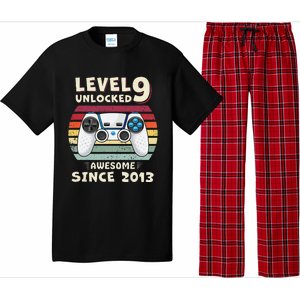 Nine 9yr BDay Son Funny Gamer 9th 9 Years Old Birthday Pajama Set