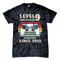 Nine 9yr BDay Son Funny Gamer 9th 9 Years Old Birthday Tie-Dye T-Shirt