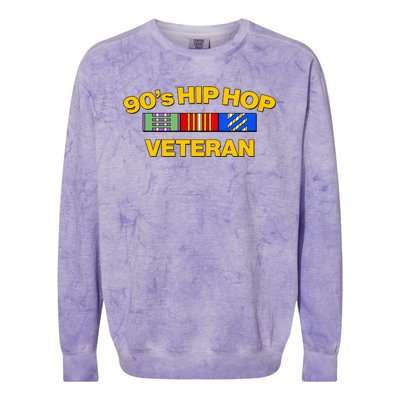 Nineties 90s Hip Hop Veteran Colorblast Crewneck Sweatshirt