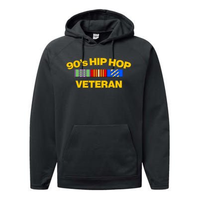 Nineties 90s Hip Hop Veteran Performance Fleece Hoodie