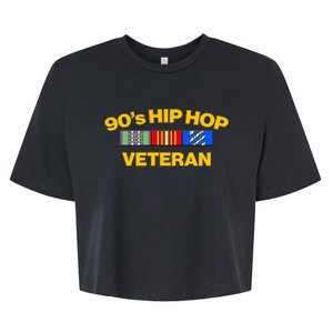 Nineties 90s Hip Hop Veteran Bella+Canvas Jersey Crop Tee