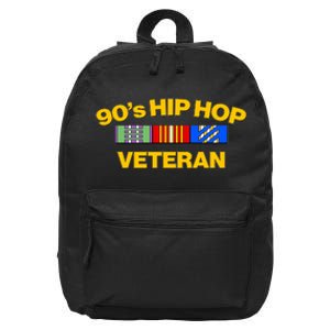 Nineties 90s Hip Hop Veteran 16 in Basic Backpack