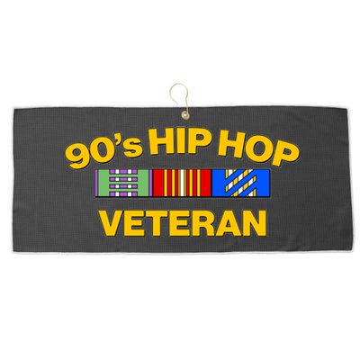 Nineties 90s Hip Hop Veteran Large Microfiber Waffle Golf Towel