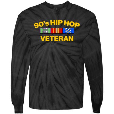 Nineties 90s Hip Hop Veteran Tie-Dye Long Sleeve Shirt