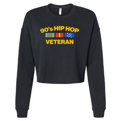 Nineties 90s Hip Hop Veteran Cropped Pullover Crew