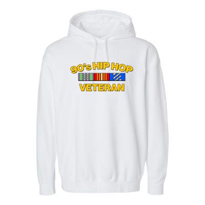 Nineties 90s Hip Hop Veteran Garment-Dyed Fleece Hoodie