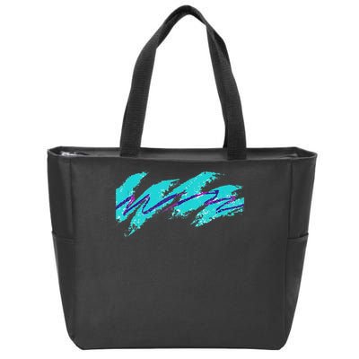Nostalgia 90s Millennials Geometric Zip Tote Bag