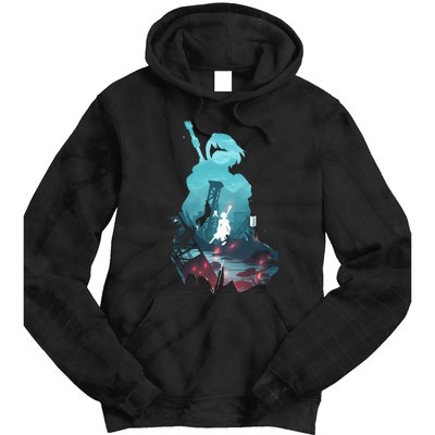 Nier Automata 2b Waifu Tie Dye Hoodie