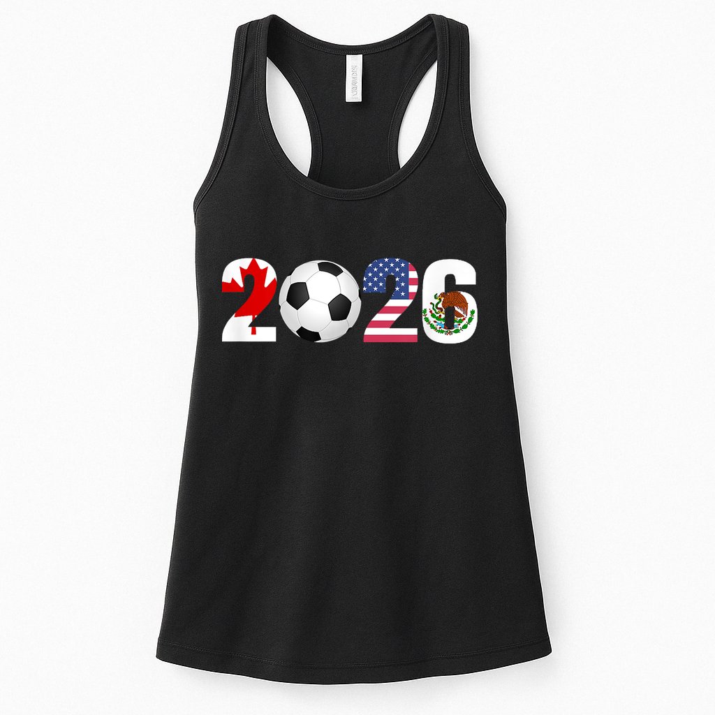 North America 2026 Football | Canada Usa Mexico Soccer Womens Tank Top