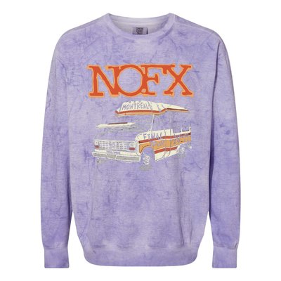 Nofx August 2425 2024 Parc Olympique In Montreal Qc Colorblast Crewneck Sweatshirt