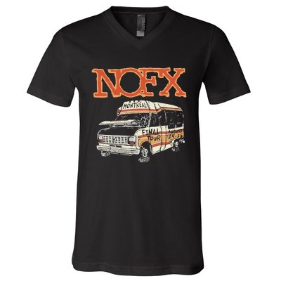 Nofx August 2425 2024 Parc Olympique In Montreal Qc V-Neck T-Shirt