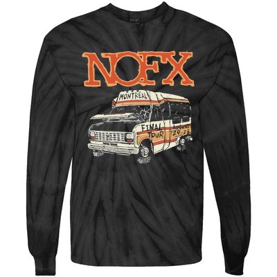 Nofx August 2425 2024 Parc Olympique In Montreal Qc Tie-Dye Long Sleeve Shirt