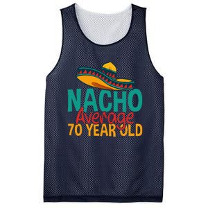 Nacho Average 70 Year Old Cinco De Mayo 70th Birthday Mesh Reversible Basketball Jersey Tank