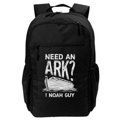 Need An Ark I Noah Guy Funny Christian Pun Humor Daily Commute Backpack