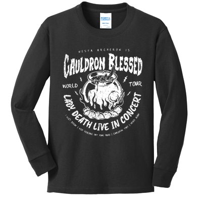 Nesta Archeron Acotar Cauldron Blessed Lady Death Band Kids Long Sleeve Shirt