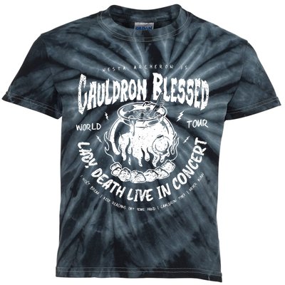 Nesta Archeron Acotar Cauldron Blessed Lady Death Band Kids Tie-Dye T-Shirt