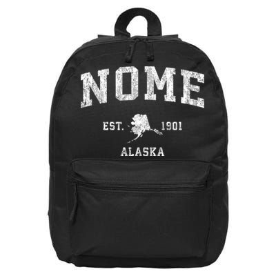 Nome Alaska Ak Vintage Established Sports Design 16 in Basic Backpack