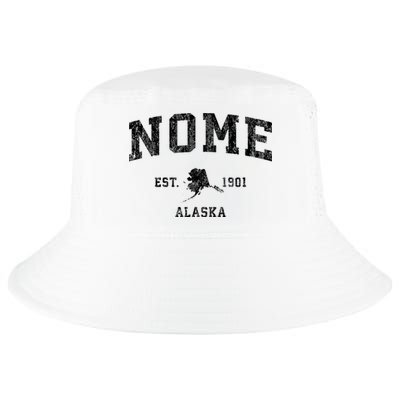 Nome Alaska Ak Vintage Established Sports Design Cool Comfort Performance Bucket Hat