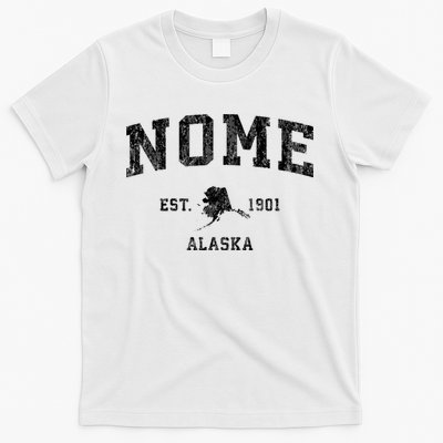 Nome Alaska Ak Vintage Established Sports Design T-Shirt