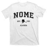 Nome Alaska Ak Vintage Established Sports Design T-Shirt