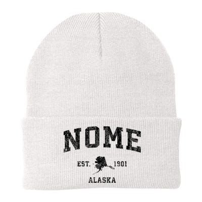Nome Alaska Ak Vintage Established Sports Design Beanie